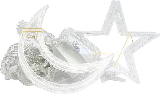 Sterrenhemel - Lichtketting met maan en sterren versiering -