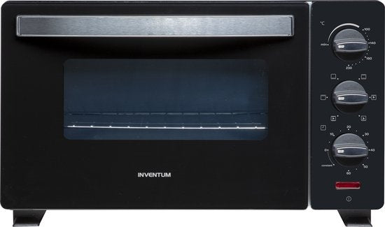 Inventum OV207B Vrijstaande mini oven - 20L - Hetelucht - 100-230°C - 6 ovenstanden - Zwart