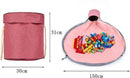 2 in 1 Speelkleed Opbergmand - stevige stof - diameter kleed 1,5 meter - Roze