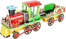 3D Kerst Puzzel - Kleurrijke Kersttrein - Educatief & Creatief Speelplezier - voor Jong en Oud