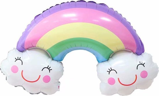 11 delige Regenboog Wolken Decoratie Set-Verjaardag Versiering