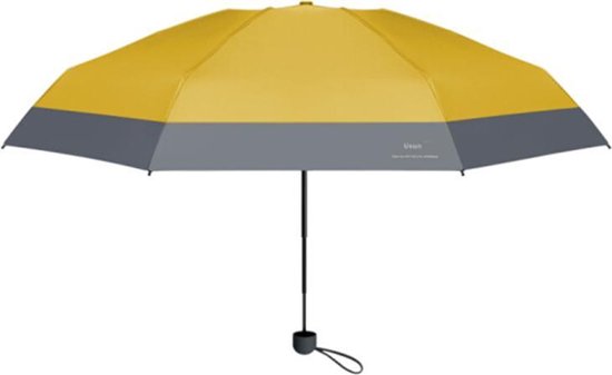 TDR - Opvouwbare Paraplu -Windproof- zonnescherm UV-SPF 50+compact en draagbaar-  Extra sterk  - Geel