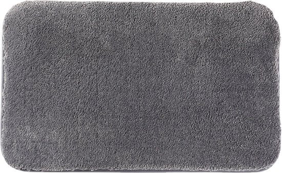 TDR-60x90cm Pluche Vloermat-kamermat-Tapijt-Antislip- Donkergrijs