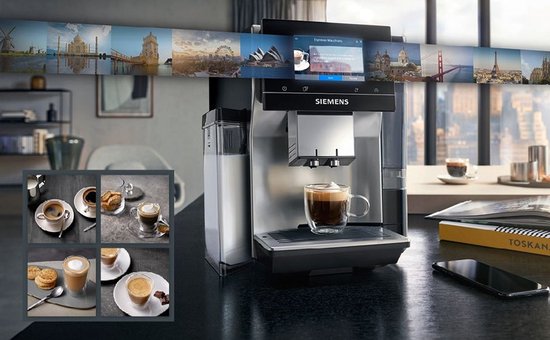 Siemens EQ700 Integral TQ707R03 - Volautomatische espressomachine - Kopverwarmer - Zwart/RVS
