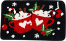 2 stuks Luxe Kerst Vloerkleden– Feestelijke Design – Antislip, Zacht en Waterabsorberend -40x60 cm