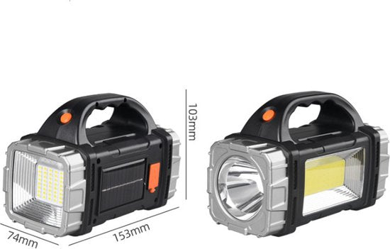 Multifunctionele LED zaklamp met Rood/Blauw Licht - 100m Ber