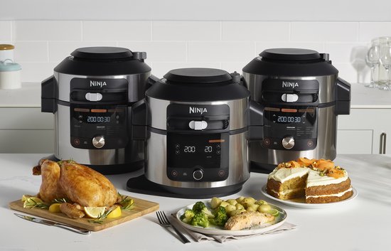 Ninja Foodi OL550EU Multicooker - 11 Kookfuncties - 6 Liter - Inclusief Airfryer, Stomen, Grillen, Pressure