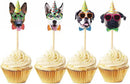48 delige hond cupcake/fruit prikkers voor desserts