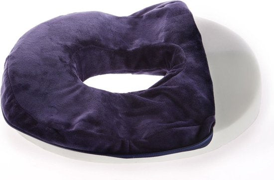 ComfortPlus Orthopedisch Donutkussen - Traagschuim, Marinebl