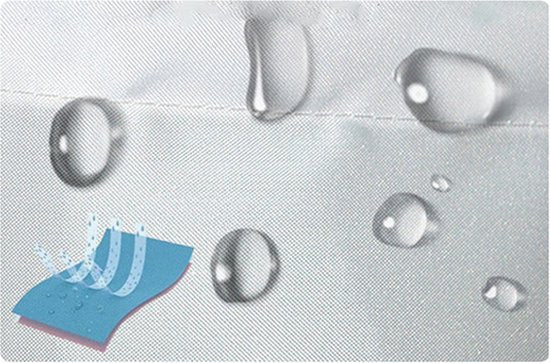 Waterdicht douchegordijn marmerpatroon 180x200CM zwart/goud