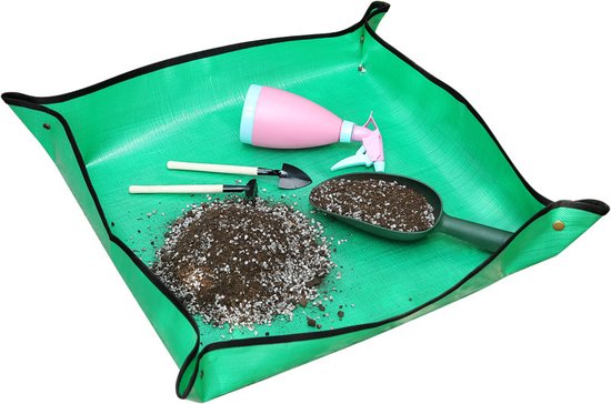 PE Plantenonderzetter 98.5x98.5cm Groen voor Zaaien