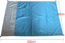 TDR-Vochtbestendige strandmat -Picknickmat-Lichtblauw+Grijs 140*200CM