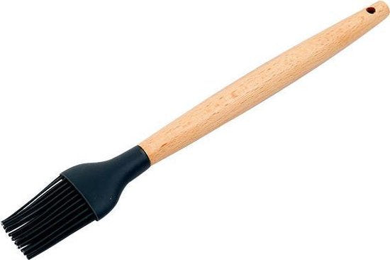 TDR - Kookgerei set met Houder 11-delig - Hout met Siliconen - grijs