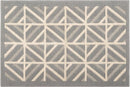 Antislip Deurmat - Geometrisch Patroon - Absorberend en Wasbaar - Ideaal voor Binnen 60X90CM-grijs