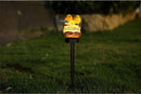 Solar tuinlamp welkomstlamp met vogels, geel 39 cm