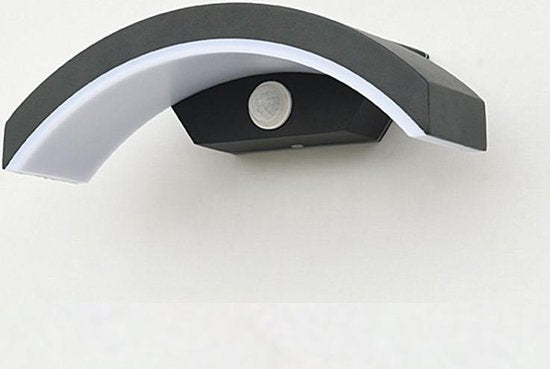 Merkloos waterdichte LED buitenwandlamp - Zwart