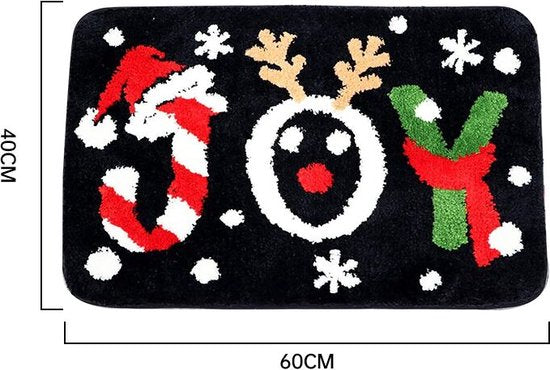 2 stuks Luxe Kerst Vloerkleden– Feestelijke Design – Antisli