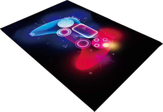 Gamecontroller Tapijt - Stijlvolle Laagpolige Vloerkleed Upgrade voor je Game- en Entertainmentruimte-Voor Extra Comfort en Gaming Plezier120x160CM