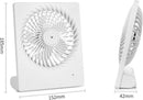 Oplaadbare miniventilator - 3 snelheden - USB - Wit
