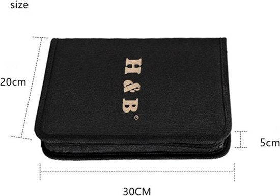 145-delige Tekenset: Grafiet, Houtskool, Olie, Draagtas