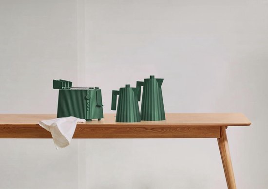 Alessi Plissé Waterkoker 1.7L Rood