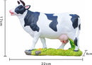Levendig Koeienbeeldje van Synthetische Hars - Schattig Dieren Beeldhouwwerk voor Decoratie en Geschenken 22x8x17cm