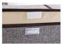 2 Stuks opvouwbare opbergbox - 2 vakken (midden stuk is verwijderbaar) - Stevig duurvast materiaal - 50 * 30 * 25cm - grijs