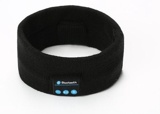 Sport hoofdband met Bluetooth - Geïntegreerde afneembare speakers (koptelefoon functie) - Oplaadbaar via USB - Afspelen Muziek - Bellen - Zwart