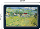 Kunstzinnige Antislip Badmat - Vincent van Gogh's "Les Vessenots à Auvers" - Luxe Siliconen Diatomeeënaarde Mat - 39,5x59 cm