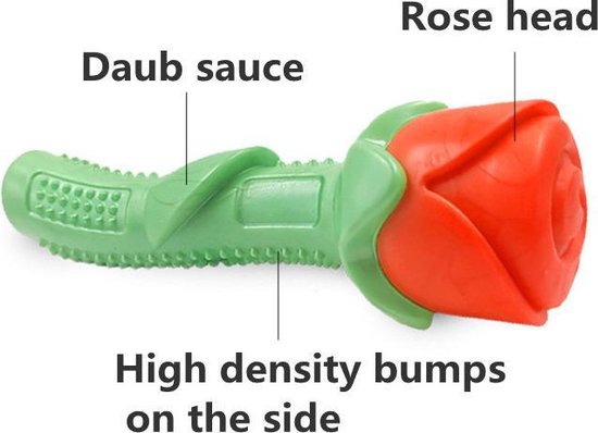 Unikorf Bijtspeelgoed voor Honden - Roos, Duurzaam TPE