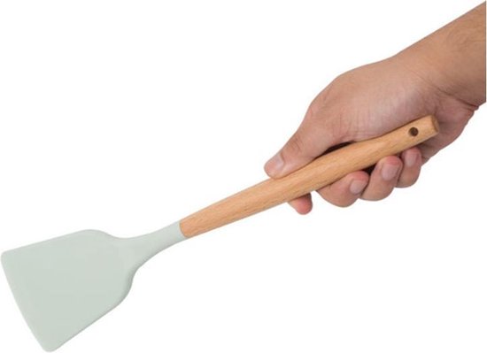 TDR - Kookgerei set met Houder 11-delig - Hout met Siliconen