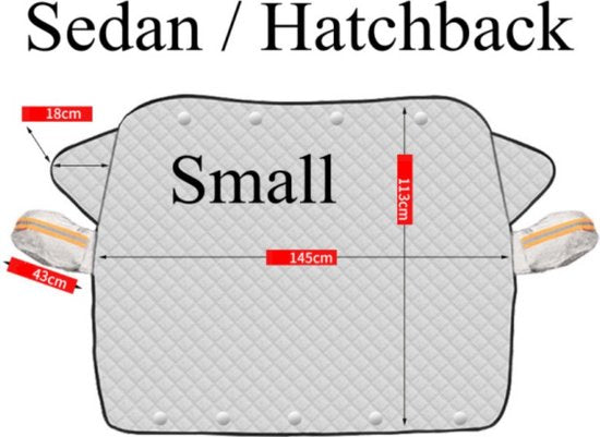 Zomer Autohoes - Water- en UV-bestendig - 144x115CM Zilver