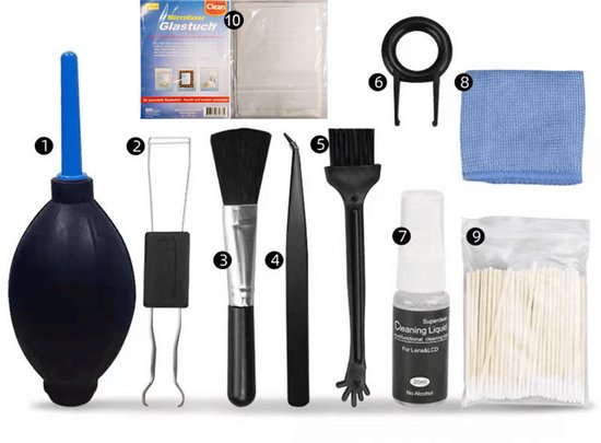 10-delige toetsenbord schoonmaakset - Laptop Cleaning Kit