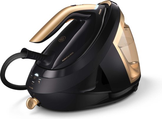 Philips Stoomstrijkijzer met Stoomgenerator PSG8140/80 - Met Station - Zeer Hoge Stoomstoot - Verticaal Strijken - Groot Reservoir - Zwart