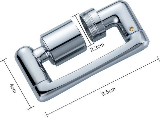 RVS kraanverlengstuk 360° rotatie - roterende kraankop