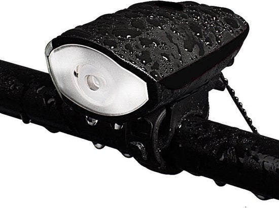 Xtraworks-Waterdichte Fietsverlichting-Koplamp- Voor alle fietsen- Zwart (USB Opladen)