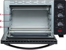 Inventum OV207B Vrijstaande mini oven - 20L - Hetelucht - 100-230°C - 6 ovenstanden - Zwart