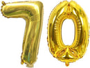 56 delig latex ballonnen versiering - Thema: 70 jaar - Kleur goud