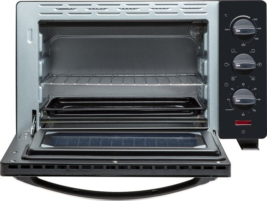 Inventum OV207B Vrijstaande mini oven - 20L - Hetelucht - 100-230°C - 6 ovenstanden - Zwart