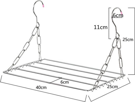 Verstelbaar Hangend Roestvrijstalen Droogrek Balkon Verwarmi