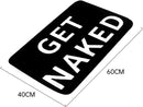 Unikorf GET NAKED Badmat 40x60 Zwart Antislip