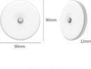 Draadloze LED-plaklamp (12 mm dik) met bewegingssensor, timer en oplaadbare batterij - oogbeschermend en dimbaar met warm-witte gloed (2700 K) - perfect voor kamer en kastverlichting 's nachts en als cadeau voor speciale gelegenheden