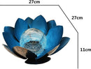 lotus tuinlamp op zonne-energie- Buitenverlichting met dagsensor- blauw