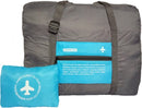 2 stuks Draagbare opvouwbare opbergtas -Handbagage Reistas-Grote capaciteit 32Liter- blauw