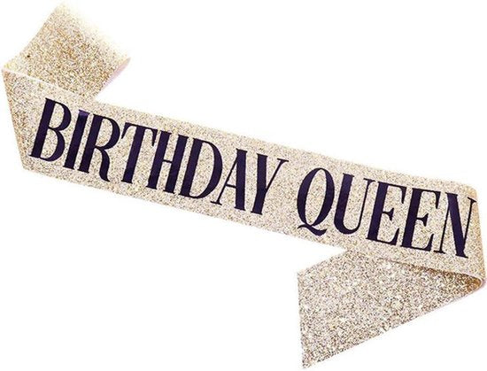 TDR Verjaardags Sjerp & Tiara "Birthday Queen" - Goud