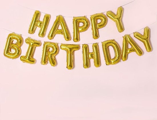 56 delig latex ballonnen versiering - Thema: 60 jaar - Kleur goud