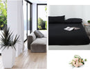 Tweepersoons Matrashoes - Ademend & Antibacterieel - Waterdicht - Bescherm uw matras tegen vloeistoffen & allergieën200*220+30CM -zwart