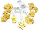 Eid Mubarak- islamitische thema decoratieve LED-verlichting Ramadan combinatie - 10 lampjes - werkt op batterij - 1.65m
