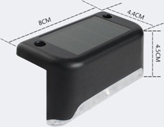 4x Zonne-energie LED Tuinverlichting - IP65 Waterdicht