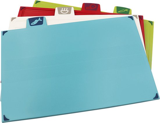 Snijplanken set - inclusief houder - 4 Snijplanken - Antibacterieel - Antislip